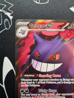 Gengar EX 193/162 Pokemon TCG S&V Temporal Forces Full Art Ultra Rare English - Image 2