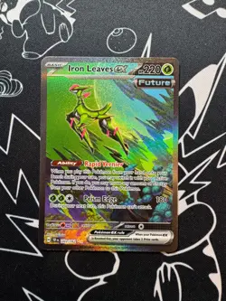 Iron Leaves EX 203/162 Pokemon TCG Special Illustration Rare Temporal Forces - Image 1