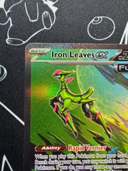 Iron Leaves EX 203/162 Pokemon TCG Special Illustration Rare Temporal Forces - Image 2