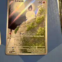 Litwick S&V: White Flare #101/086 Illustration Rare holo Pokemon TCG - Image 1