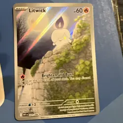 Litwick S&V: White Flare #101/086 Illustration Rare holo Pokemon TCG - Image 3