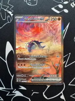 Great Tusk EX 246/198 Pokemon Scarlet & Violet Base Special Illustration Rare - Image 1
