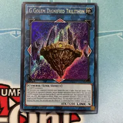 YUGIOH G GOLEM DIGNIFIED TRILITHON BLCR-EN045 SECRET 1ST EDITION NM/M SHIPS TODA - Image 1