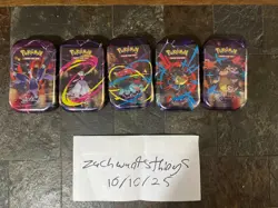 Pokemon TCG: Mega Heroes Mini Tin (1 Sticker, 1 Art Card & 2 Booster Packs) - Image 1