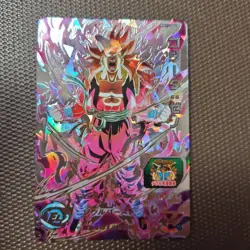 Dragon Ball Heroes Gogeta Xeno Holo Trading Card Attack 2500 Defense - Image 1
