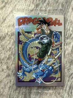 Dragon Ball Trading Card Goku Itajaga Secret Rare Holo - Image 1