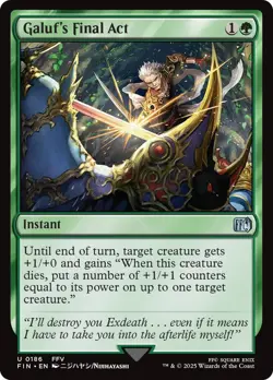 Galuf's Final Act - FOIL - 186 - FINAL FANTASY FIN - MTG - Image 1