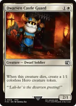 Dwarven Castle Guard - FOIL - 18 - FINAL FANTASY FIN - MTG - Image 1