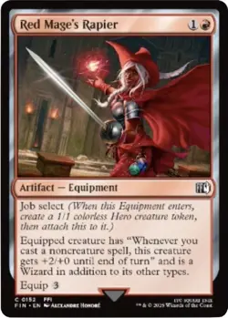 Red Mage's Rapier - FOIL - 152 - FINAL FANTASY FIN - MTG - Image 1