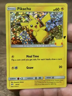 2021 POKEMON TCG PIKACHU - HOLO McDONALD'S COLLECTION 25TH ANNIVERSARY PROMO - Image 3