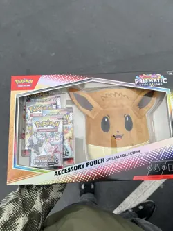 Pokemon TCG Prismatic Evolutions Accessory Pouch Special Collection New Sealed - Image 1