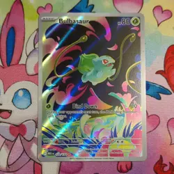 Pokemon TCG Bulbasaur 133/132 MEGA EVOLUTION Illustration Rare NM - Image 1