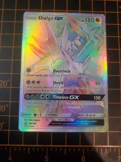 Dialga GX 164/156 Secret Rainbow Ultra Rare Pokemon TCG NM With Hard Case - Image 2