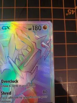 Dialga GX 164/156 Secret Rainbow Ultra Rare Pokemon TCG NM With Hard Case - Image 3