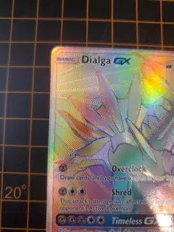 Dialga GX 164/156 Secret Rainbow Ultra Rare Pokemon TCG NM With Hard Case - Image 4