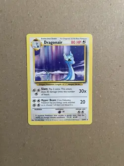 Dragonair 18/102 Non Holo Rare Base Set Unlimited 1999 WOTC Pokemon Card NM - Image 1