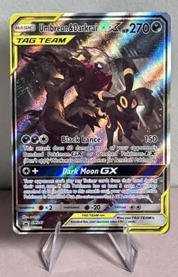 G1N Umbreon Darkrai GX SM241 Pokemon TCG Sun Moon Tag Team Black Star Promo NM - Image 1