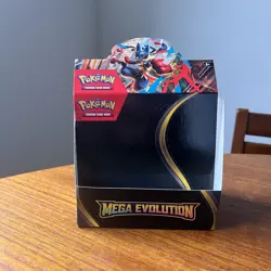 Mega Evolution EMPTY Booster Box Pokemon TCG Collector Display Box No Packs - Image 1