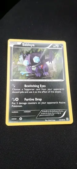 Sableye 44/98 Ancient Origins Uncommon Regular Pokemon Card TCG Trading Game - Image 1