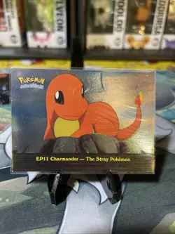 EP11 Charmander - The Stray Pokemon Holo Pokemon Topps Series 2 Card Dam - Image 1