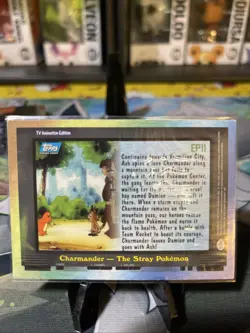 EP11 Charmander - The Stray Pokemon Holo Pokemon Topps Series 2 Card Dam - Image 2