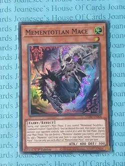 Mementotlan Mace VASM-EN006 Super Rare Yu-Gi-Oh Card 1st Edition New - Image 1