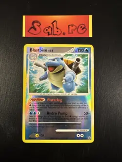 NM/LP Condition Blastoise Reverse Holo Rare DP Secret Wonders 2/132 Pokemon Card - Image 1