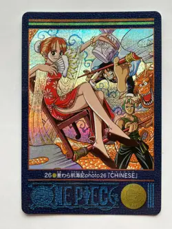 Nami ONE PIECE Visual Adventure Holo Rare Cards TCG Japanese 2000 Vintage #26 AI - Image 2