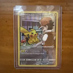 Pokemon Pikachu TCG Sun & Moon Cosmic Eclipse Card 241/236 Secret Rare Holo - Image 3