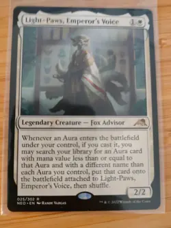 MTG Light-Paws, Emperor's Voice 025 Kamigawa: Neon Dynasty M/NM Free UK P&P - Image 1