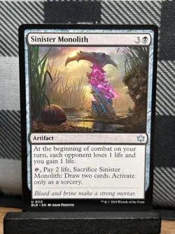 MTG TCG: Sinister Monolith 113, Bloomburrow - Image 1
