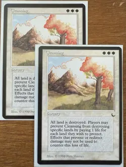 MTG Cleansing The Dark MTG Magic The Gathering Reserved List X2 NM - Image 1