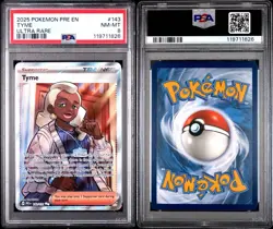 2025 Pokemon PRE EN Tyme Ultra Rare #143 PSA 8 NM/M - Image 3