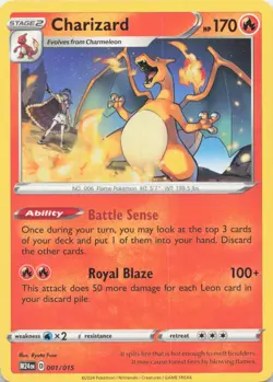 Charizard Promo #001/015 Pokemon TCG Mcdonalds Promos 2024 Near Mint - Image 1