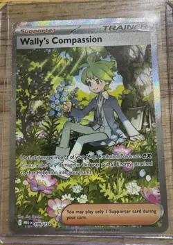 Wally's Compassion 186/132 Special Illustration Rare Mega Evolution Pokemon TCG - Image 1