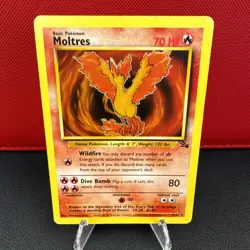 Pokemon - Moltres | Fossil | Regular | LP |27/62 | Rare | 1999 - Image 1