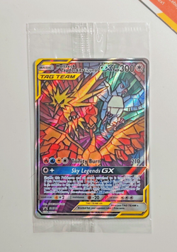 Pokemon Moltres, Zapdos & Articuno GX #SM210 Hidden Fates 2019 English Sealed - Image 1