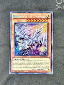 Yugioh Blue-Eyes Jet Dragon BACH-EN004 Secret Rare 1st Ed NM - Image 1