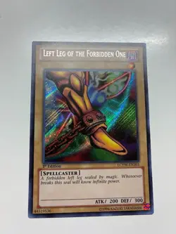 USA Seller Yugioh Left Leg of the Forbidden One LCYW-EN303 Secret Rare 1st Ed NM - Image 1