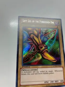 USA Seller Yugioh Left Leg of the Forbidden One LCYW-EN303 Secret Rare 1st Ed NM - Image 2