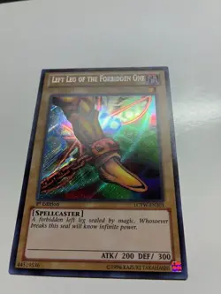 USA Seller Yugioh Left Leg of the Forbidden One LCYW-EN303 Secret Rare 1st Ed NM - Image 3