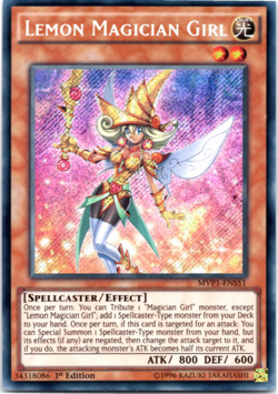 Lemon Magician Girl MVP1-ENS51 Secret Rare - 1st Edition Yugioh - Image 1