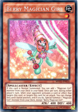 Berry Magician Girl MVP1-ENS14 Secret Rare - 1st Edition Yugioh - Image 1