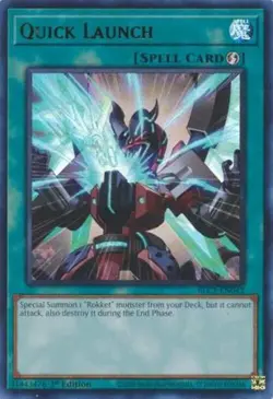 Quick Launch - BLC1-EN042 - GOLD Ultra Rare - 1st Edition Yugioh - Image 1