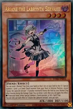 TAMA-EN016 ARIANE THE LABRYNTH SERVANT ULTRA RARE 1ST EDITION YuGiOh CARD - Image 1
