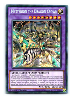 Mysterion the Dragon Crown - BLMR-EN071 - Secret Rare - 1st Edition - Yugioh - Image 1