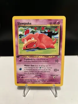 Pokemon TCG Slowpoke Neo Genesis 1st Edition Common Card 73/111 - Image 1