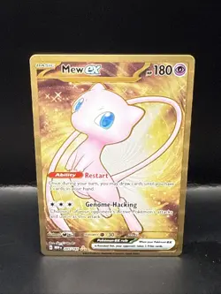 Pokemon TCG Mew EX Metal Gold NM 205/165 Scarlet & Violet 151 Promo Card B - Image 1