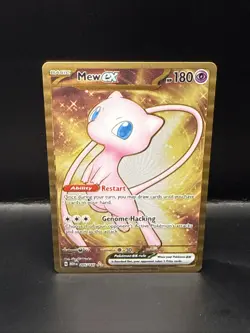 Pokemon TCG Mew EX Metal Gold NM 205/165 Scarlet & Violet 151 Promo Card A - Image 1