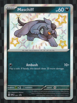 Maschiff - SVP 071 - Baby Shiny - Black Star Promo - Pokemon Card - NM/M - Image 1
